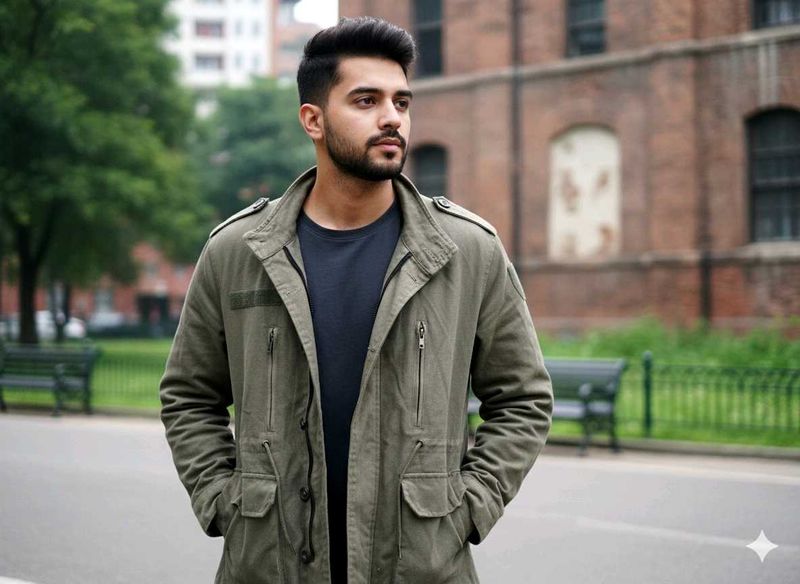 Stylish Olive Green Jacket