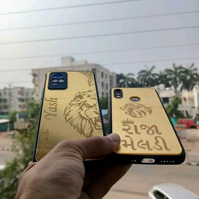 Mobile Customised Golden Back Cover
