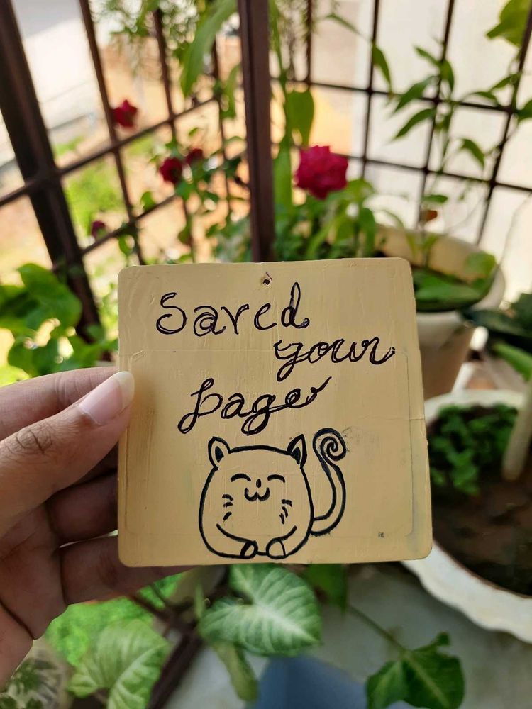 Saved Your Page Kitty Bookmark