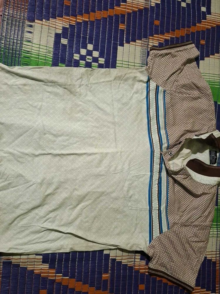 Patterned Polo Shirt