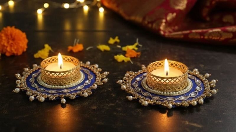 Decorative Tealight Holders (Set of 2)
