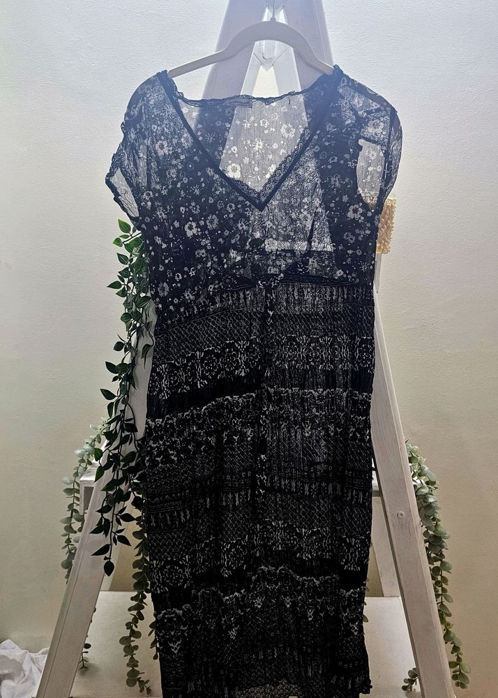 Beautiful Black Sheer Dress