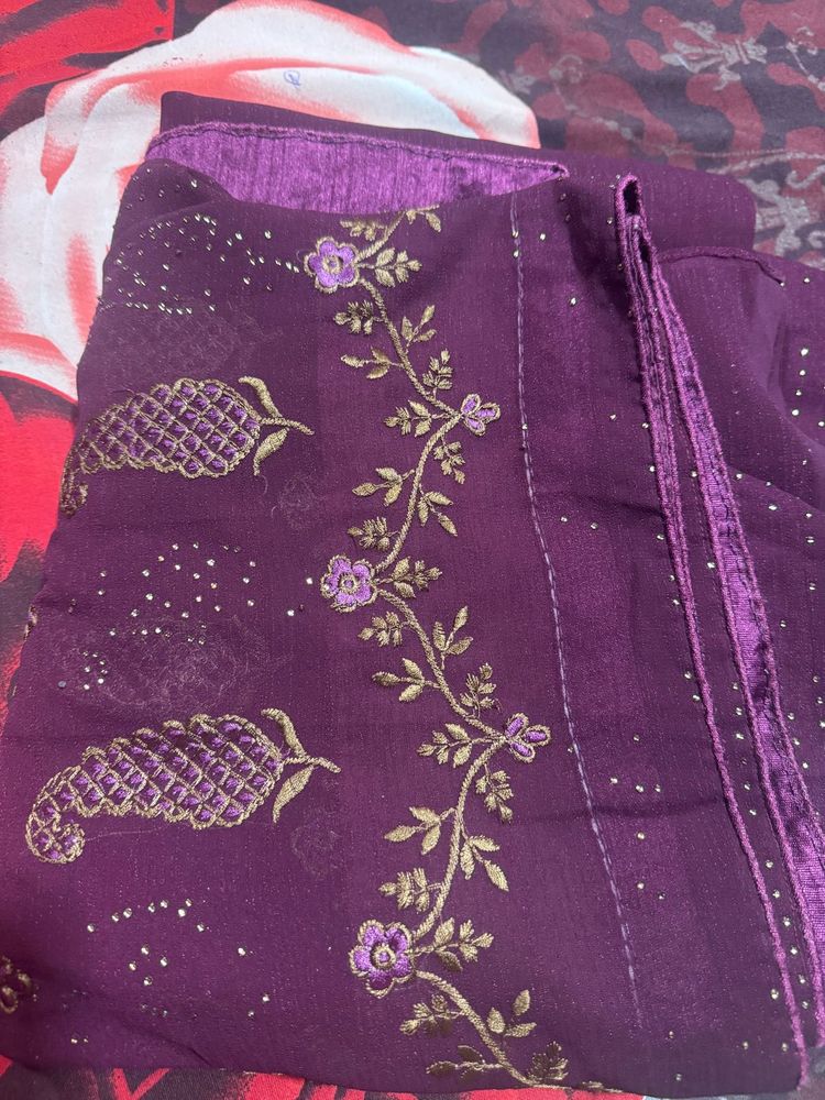 Purple Saree