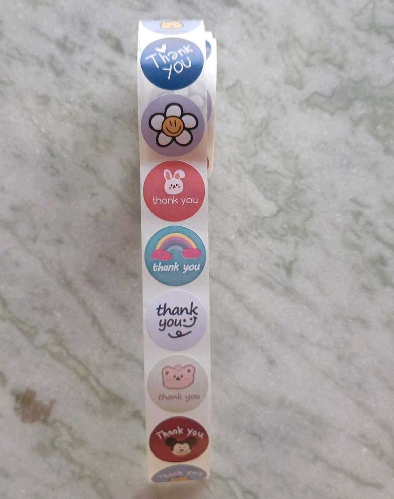 200 Thank You Stickers 😊💜🧡