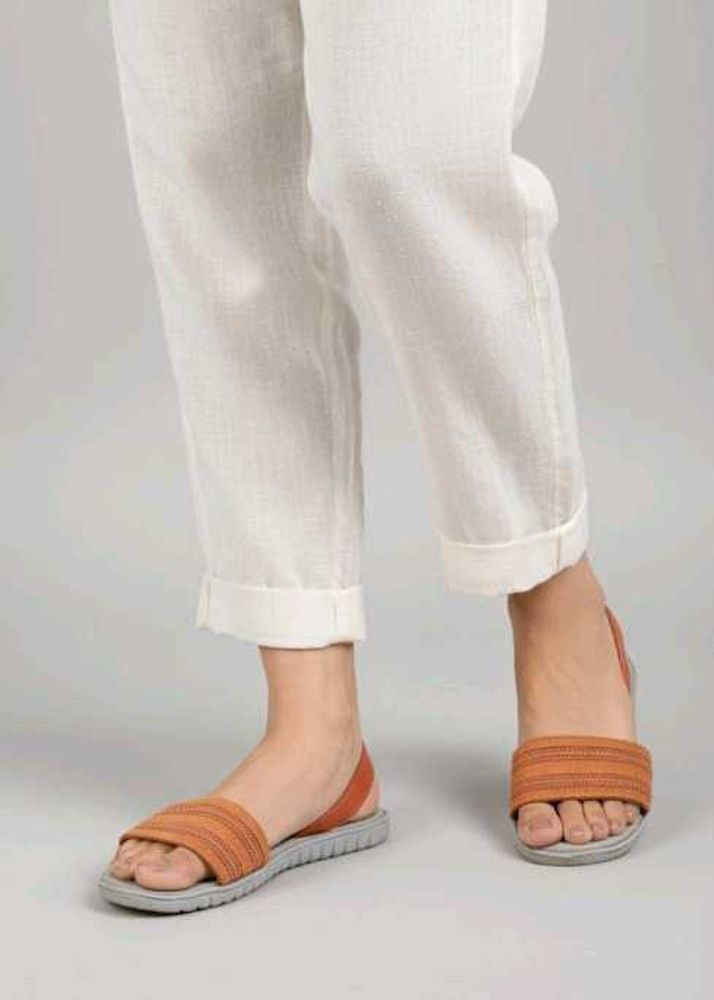 Orange Flats &amp; Sandals