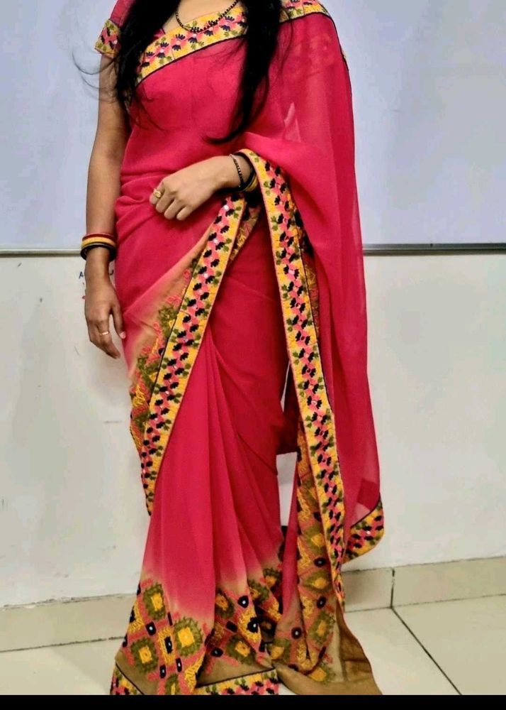 Rakhi Special Heavy Borders Saree