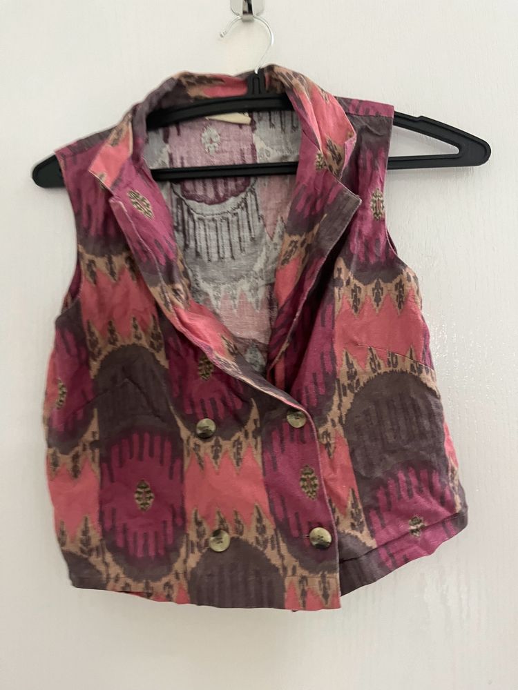 💗💗Cute pink indo Western vest