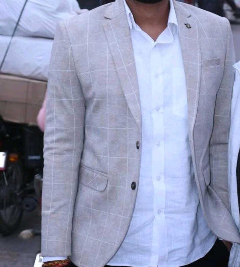 Stylish Checkered Blazer