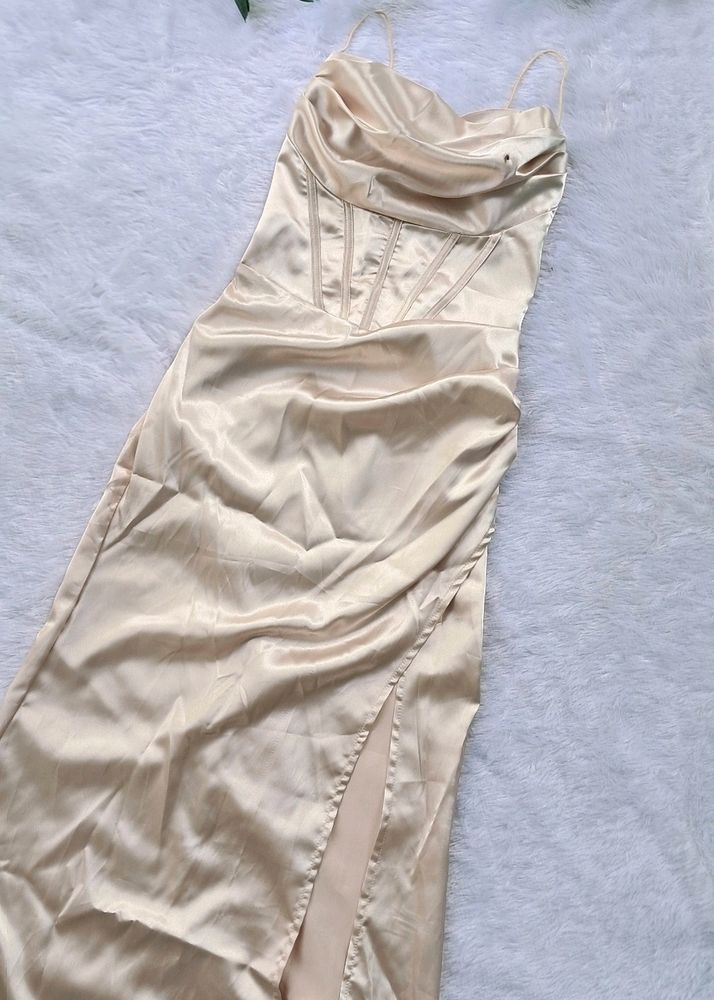 Urbanic Corset Slit Dress