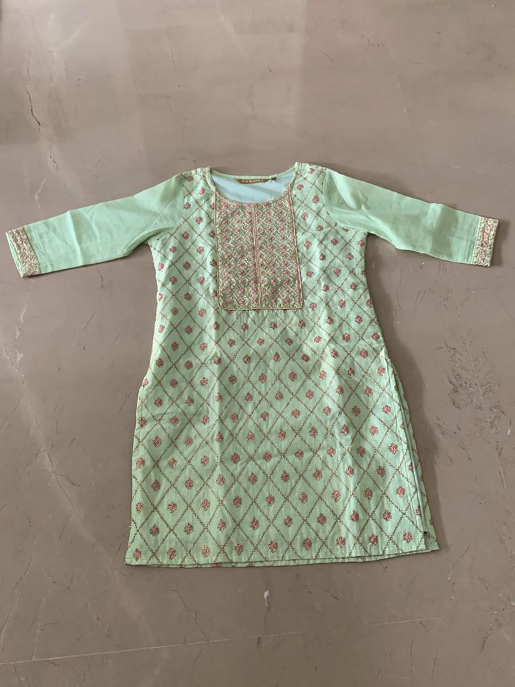Pastel  Green  Kurta