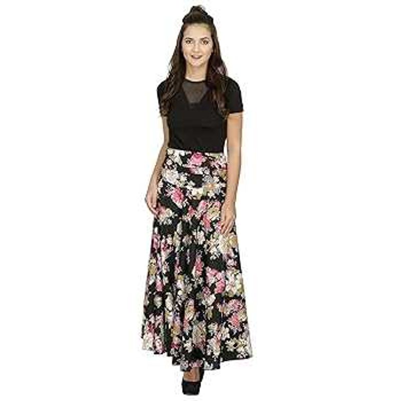Floral Print Ethnic Skirt