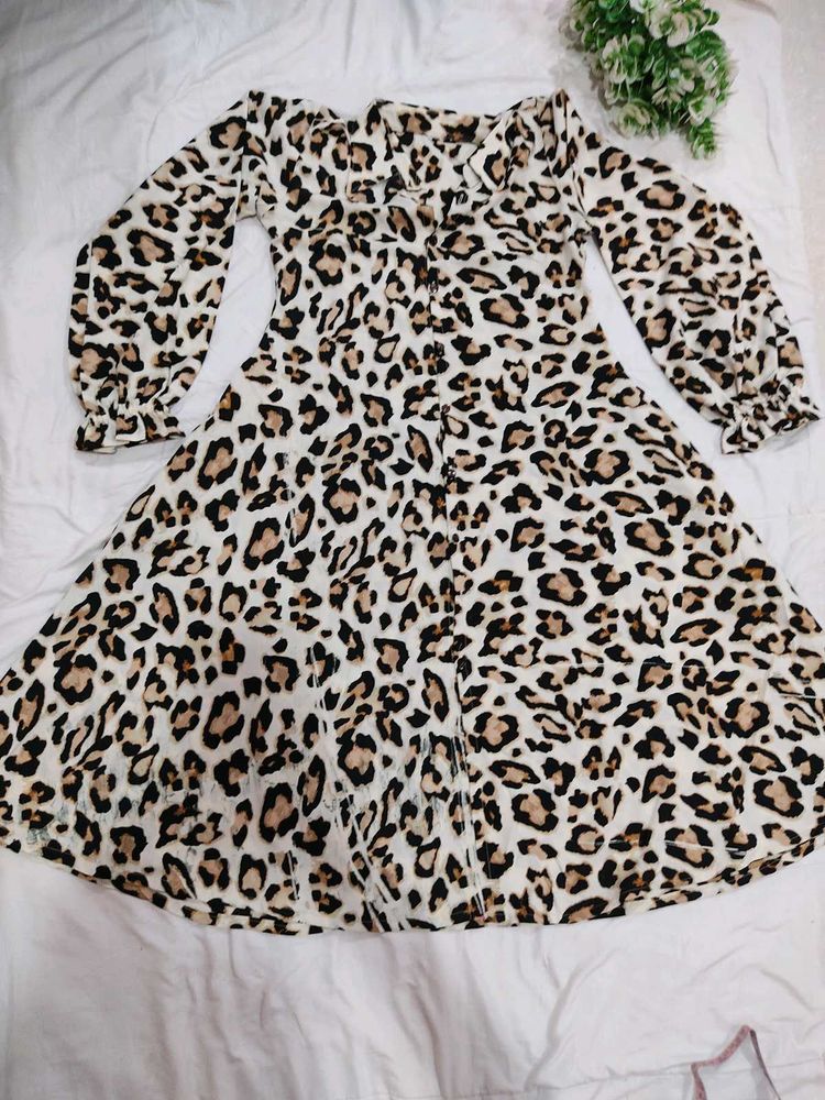 Leopard Print Mini Dress