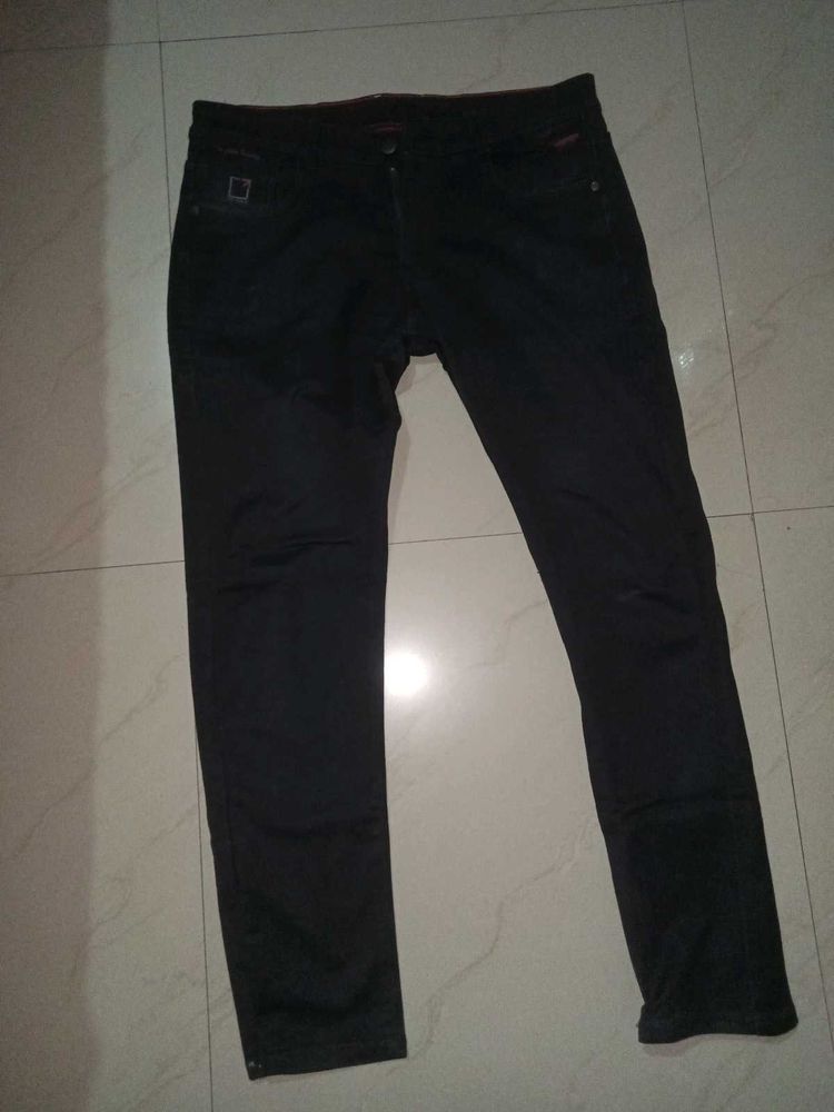 Slim Fit Black Jeans For Men