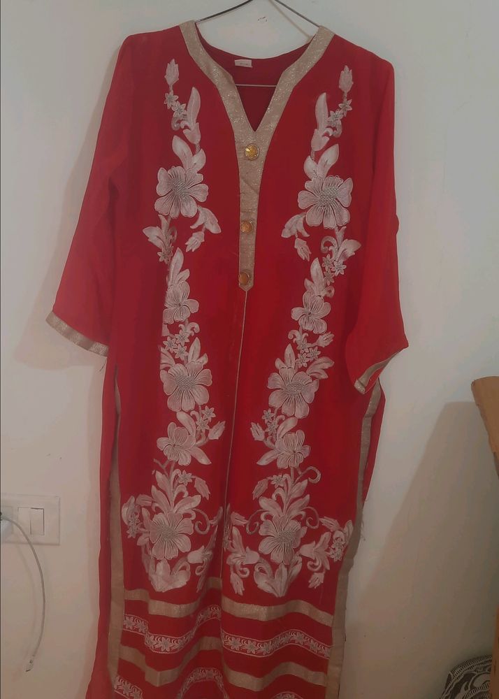 Red Kurta For Women