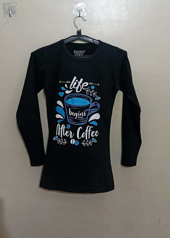 Egoss Black Full Sleeve Tee