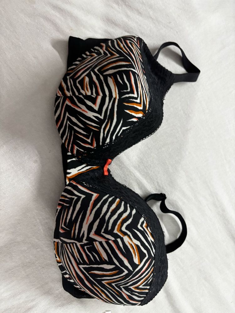 Zebra Print Bra