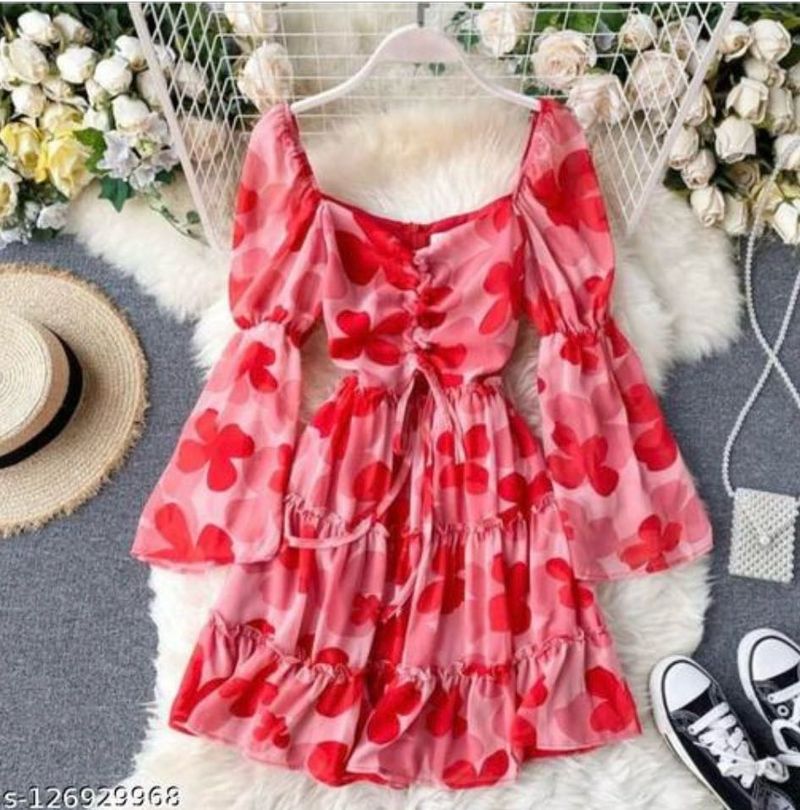 Floral Print Mini Dress