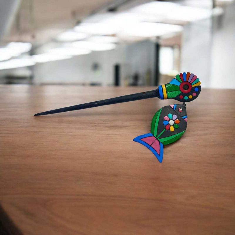 Unique Terracotta Hair Pin