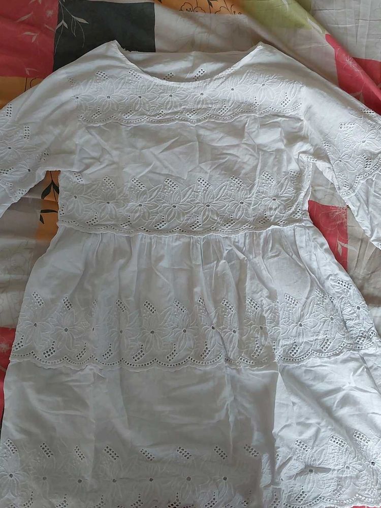 White Short Kurti