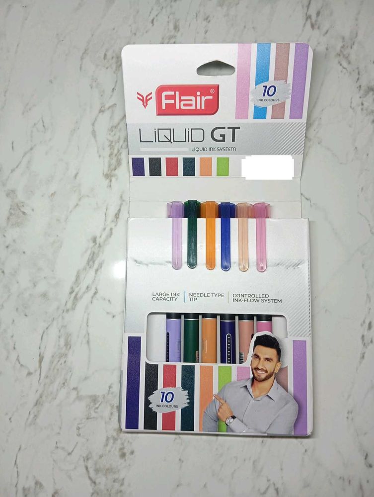 Flair Colourful Liquid GT Pens With Full Ink