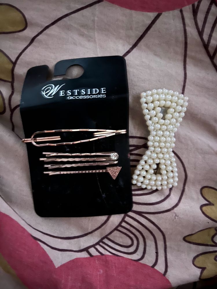 Westside New Hair Clip And Forever 21 Earrings