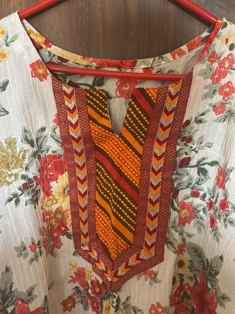 Floral Print Kurta