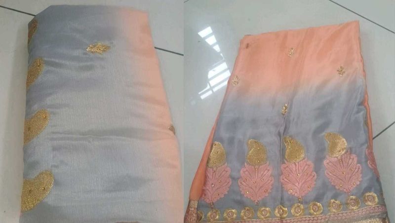 Elegant Embroidered Saree