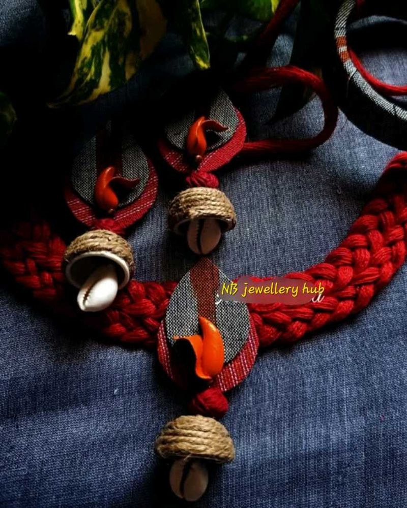 Handmade Cowrie Shell Necklace &amp; Earring Set