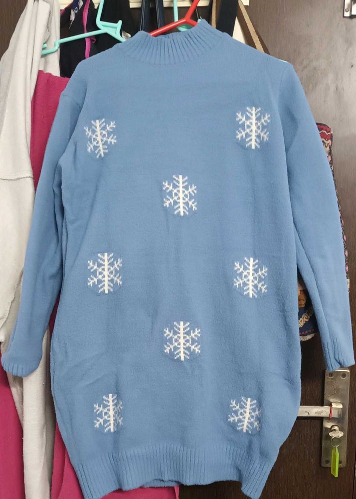 Woolen bodycon sweater dress