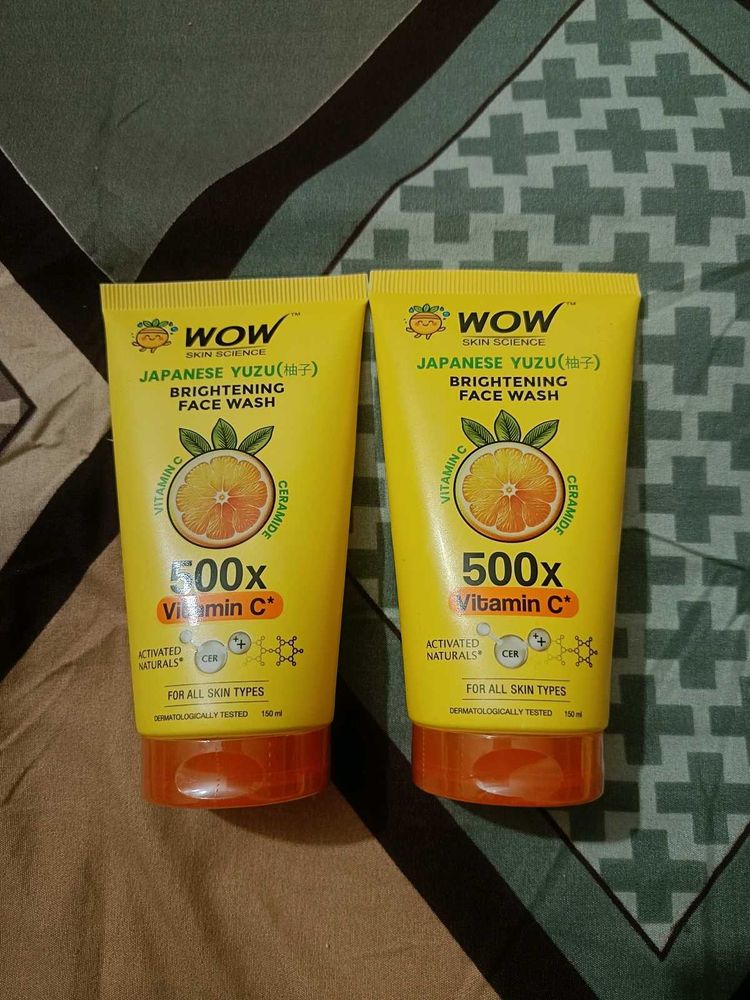 pack of 3, japanese yuzu face wash &amp; serum