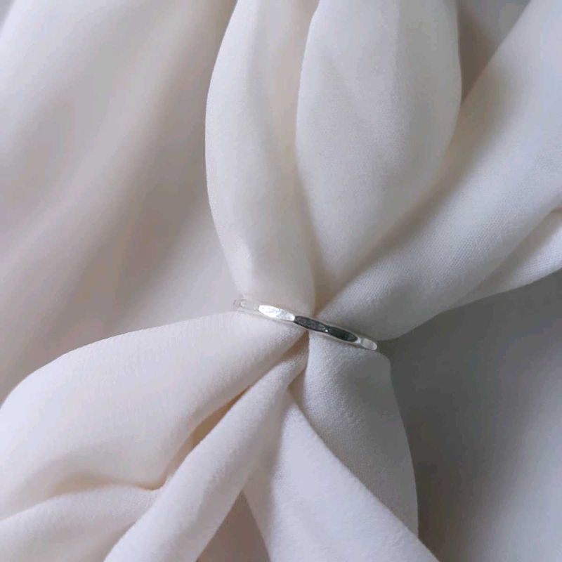 Pure Silver Plain Ring