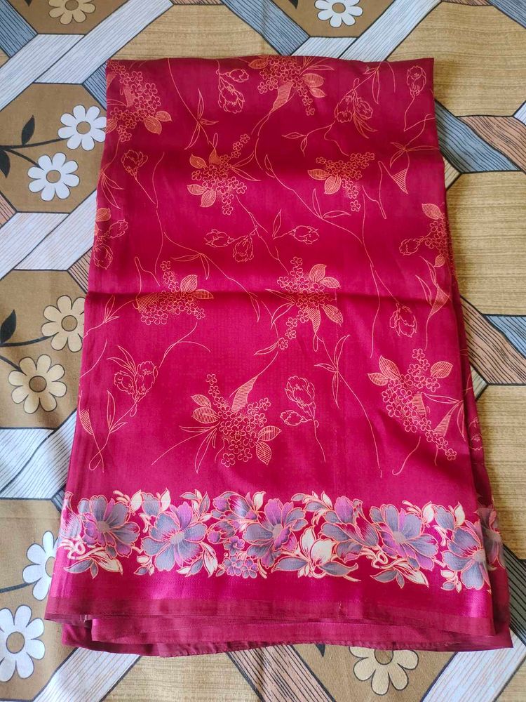 Elegant floral saree