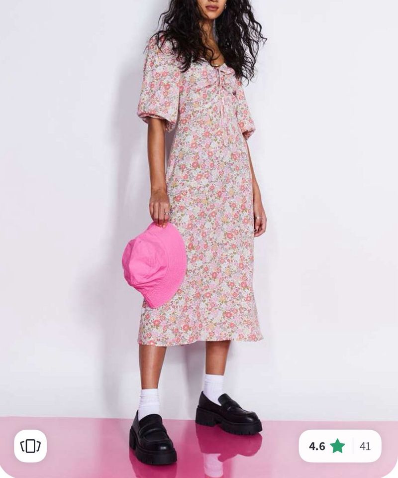 H&amp;M Floral Midi Dress