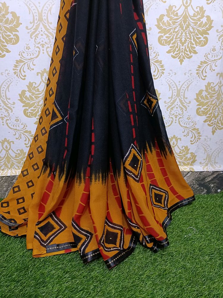 Shibori Georgette Saree New Sare