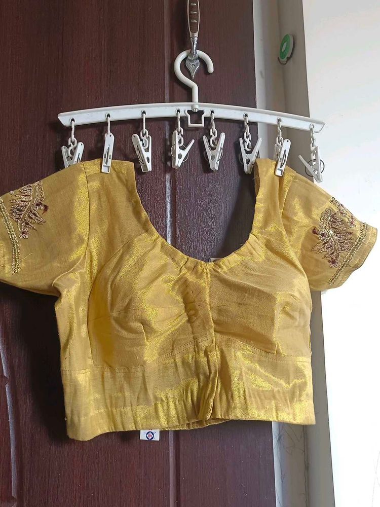 Golden Embroidered Blouse