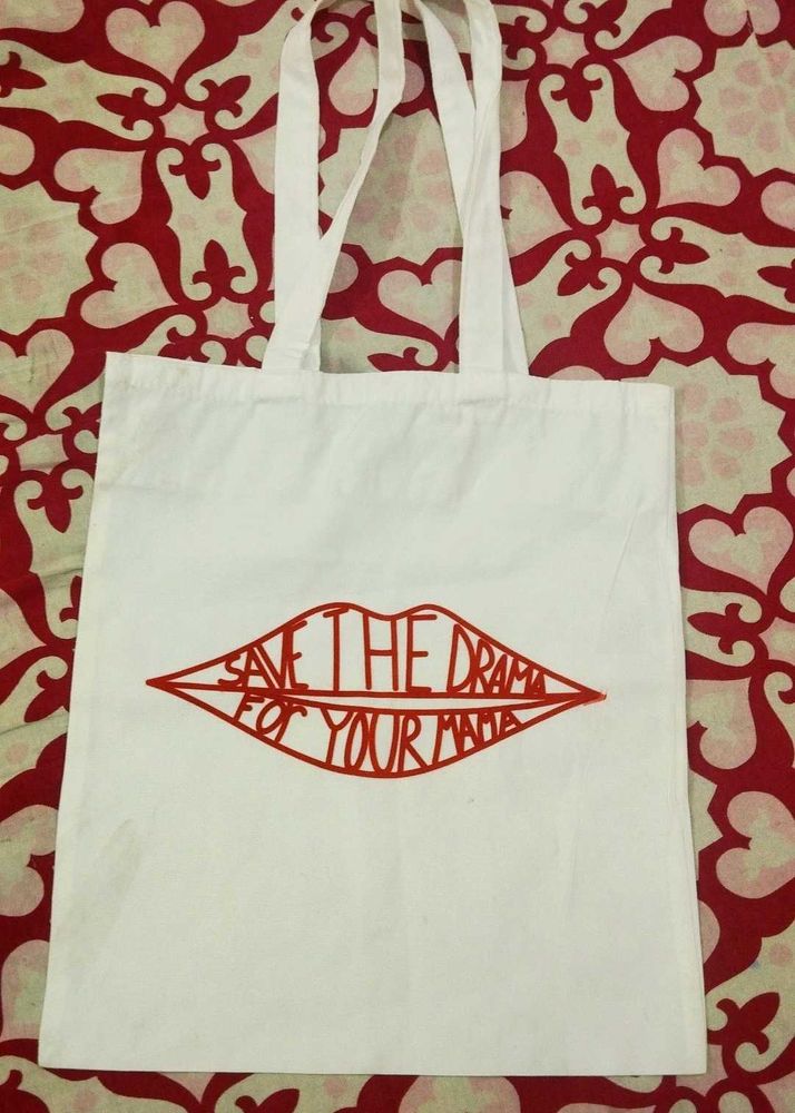 ✨Stylish Tote Bag – “Save the Drama for Your Mama&#34;