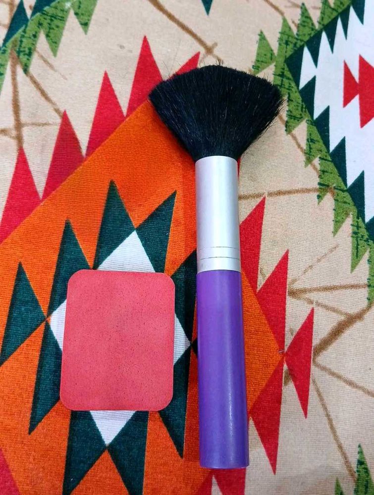Shenglianqiu Powder Brush + Blending Sponge 💜