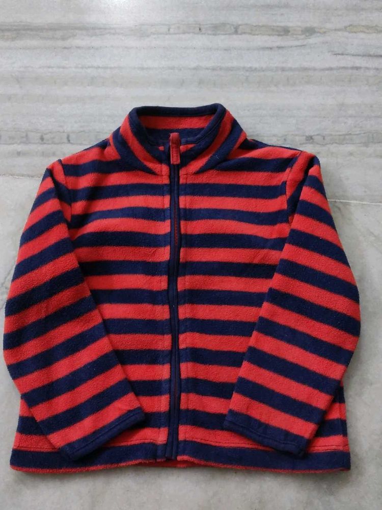 Striped Fleece Jacket