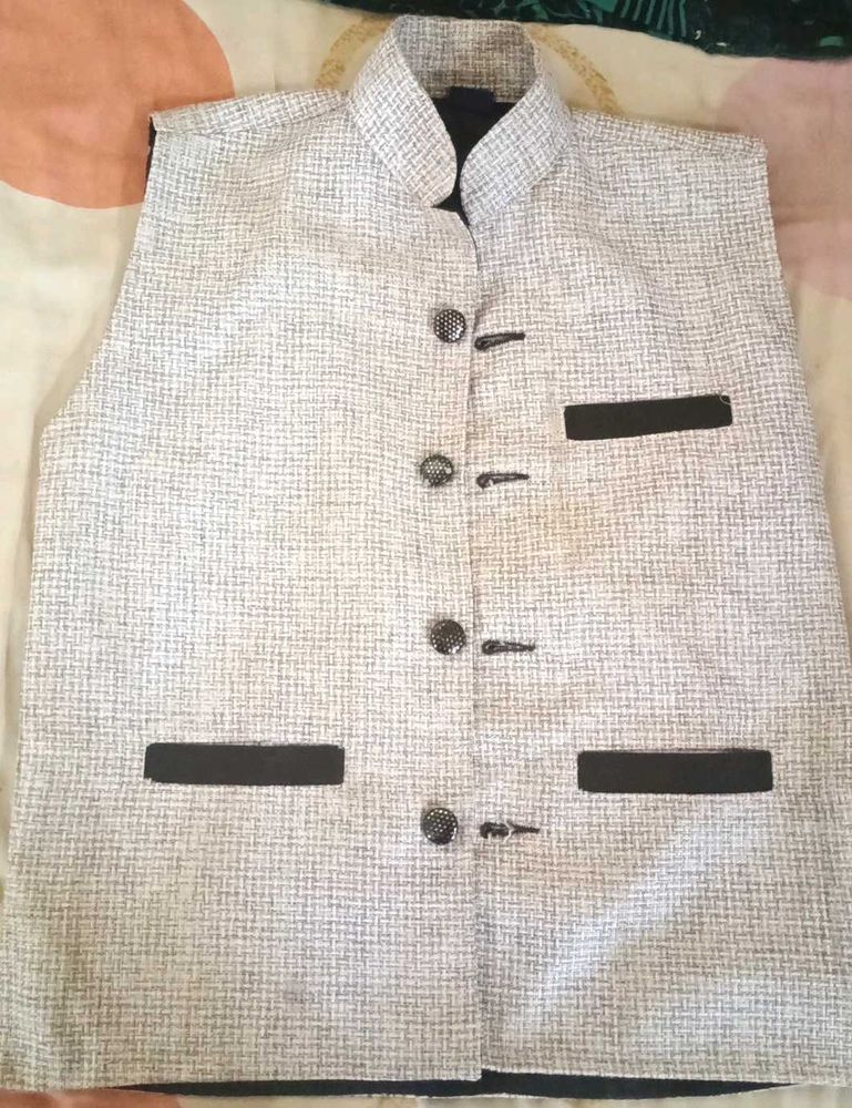 Vintage Style Gray Tweed Vest