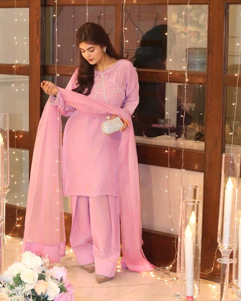 Pink Farsi Salwar Suit