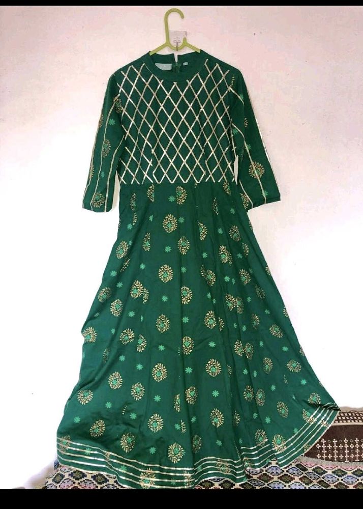 ETHNIC GWON DRESS With Gotta Patti Work