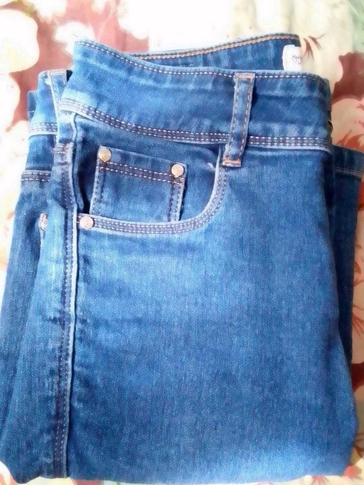 Dark Blue Boot Cut Jeans