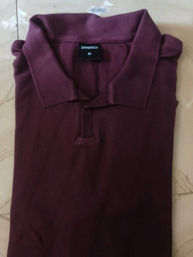 Burgundy Polo T-Shirt