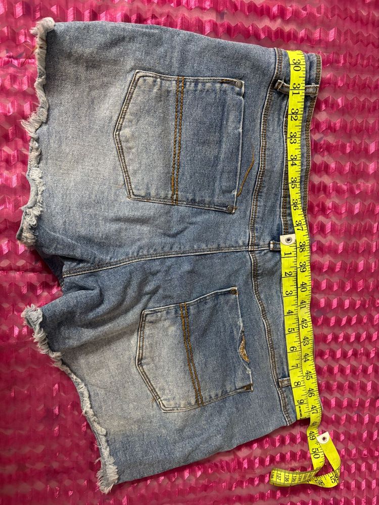 Denim Cut-Off Shorts