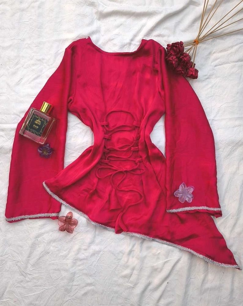 Y2k Corset Assymetrical Kurti❤️