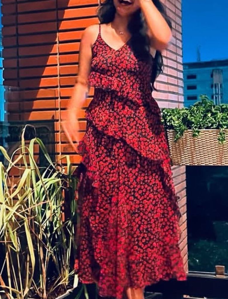Floral Ruffle Mini Dress