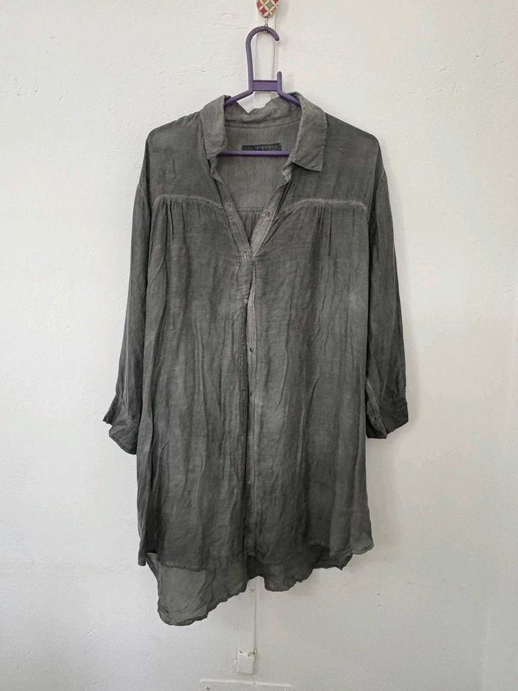 Gray Oversized Shirt