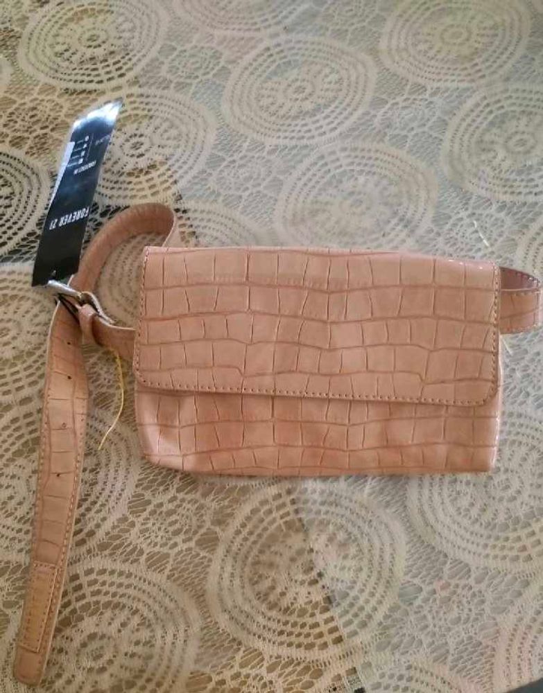 Forever 21 Peach Textured Waist Bag