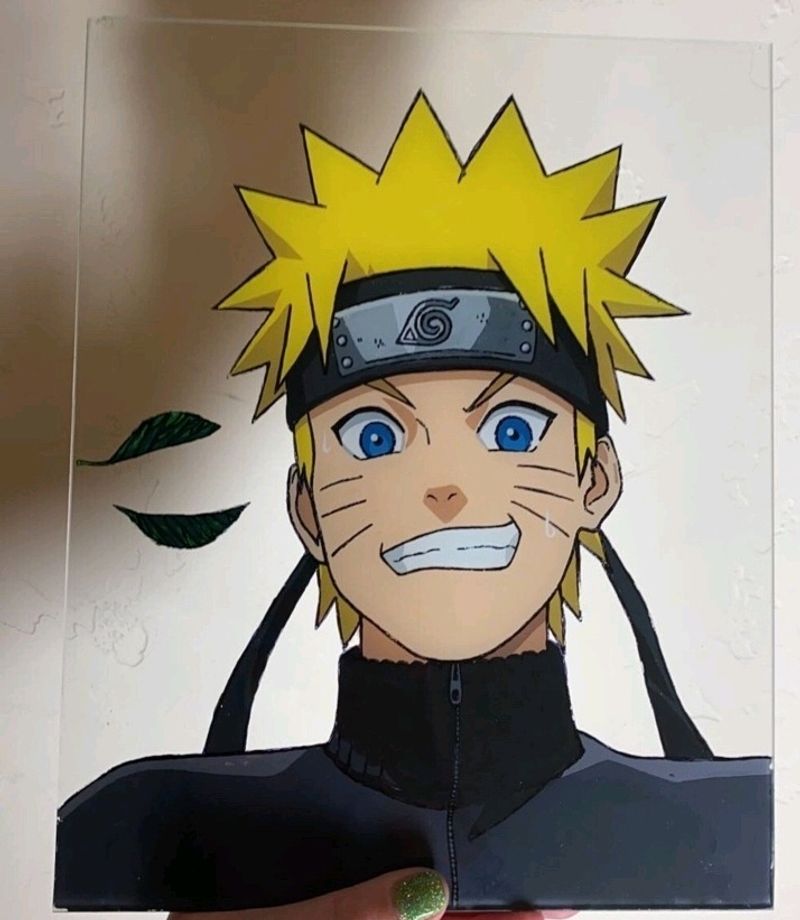 Naruto Anime Glass Painting