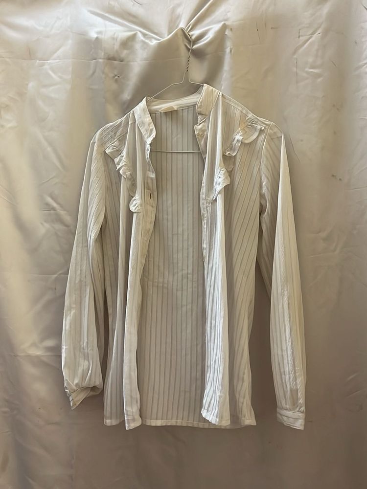 Striped Ruffle Blouse